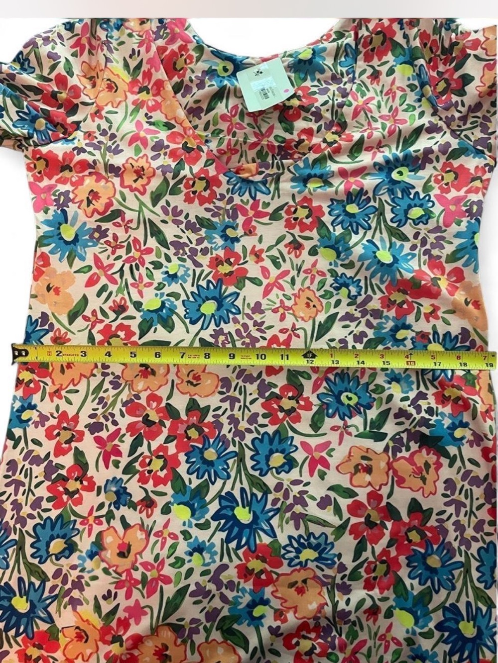 Floral Print Summer Dress Women's Large Cottage Garden Boho Island Boutique - Picture 7 of 10